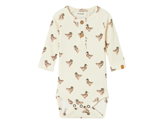 Lil Atelier turtledove ducks bodysuit